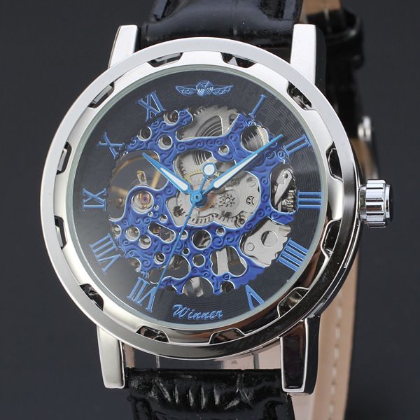 men's winner skeleton watches