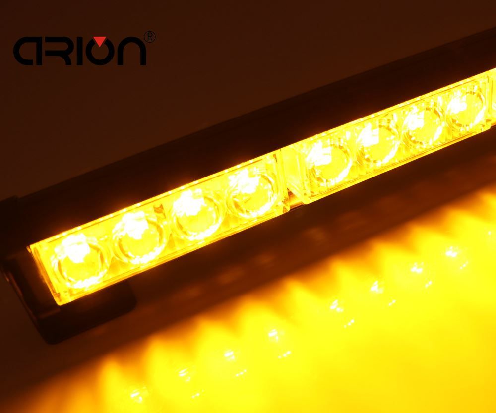 Car Styling 8 LED Amber Yellow Car Police Fireman Strobe Flash Light