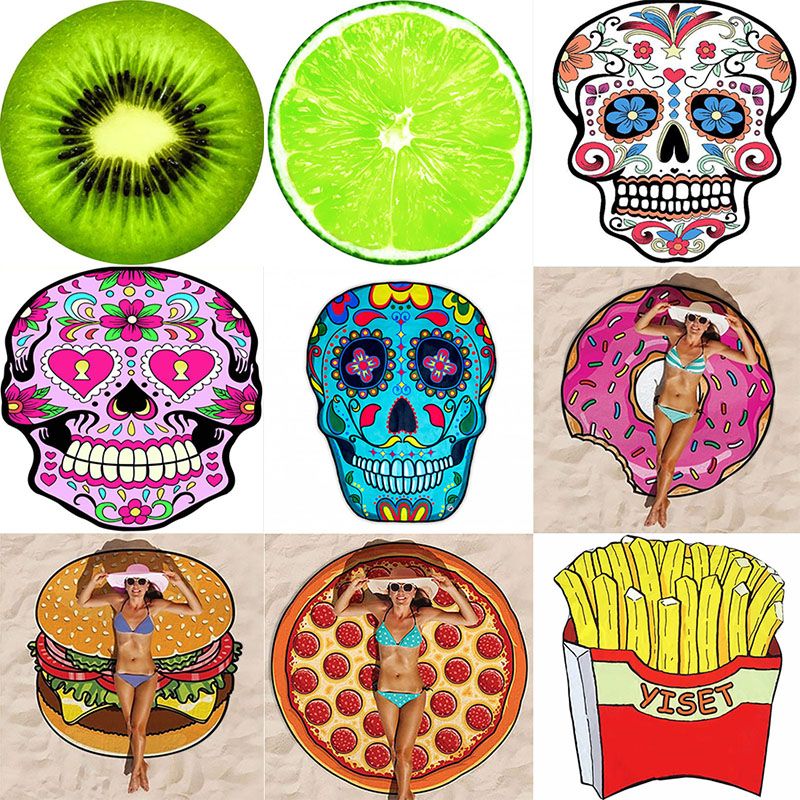 emoji beach towel round polyester towel blankets thin yoga mat emoji beach towel round polyester towel blankets thin yoga mat swimwear throw picnic yoga mat floral blanket skull blanket 150 150cm wx p14 king size