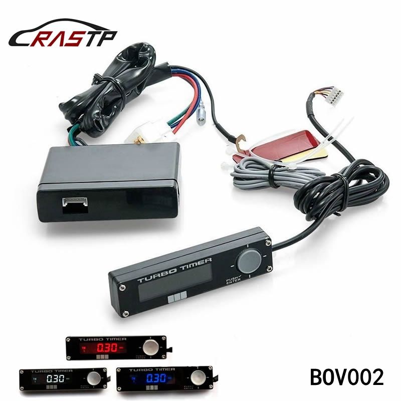 rastp racing car black turbo timer led 0