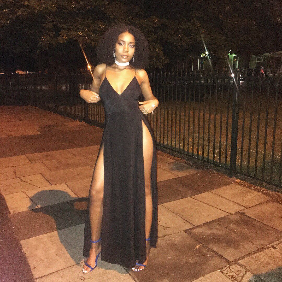 prom dress with slits on both sides