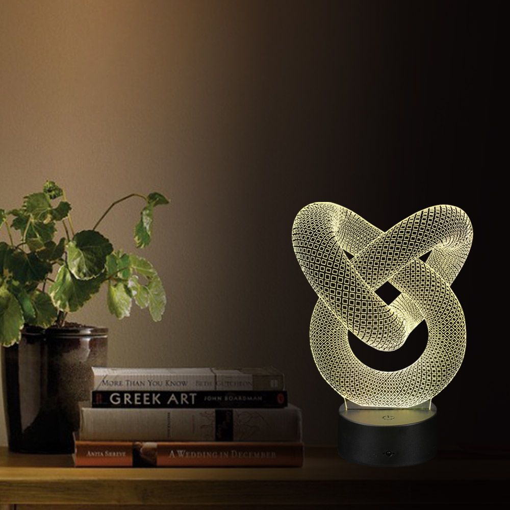2018 Whole 3d Optical Illusion Led Table Night Light Usb Cable 2018 Whole 3d Optical Illusion Led Table Night Light Usb Cable Battery Operated Desk Lamp Valentine S Day Decorations Annular From Dard