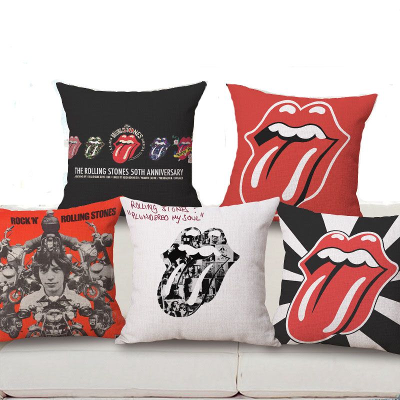 Whole Pillow Case Square 18 Rock N Vintage Covers Rolling Whole Pillow Case Square 18 Rock N Vintage Covers Rolling Stones Throw Cover Home De Cor Cushion Customized Dr
