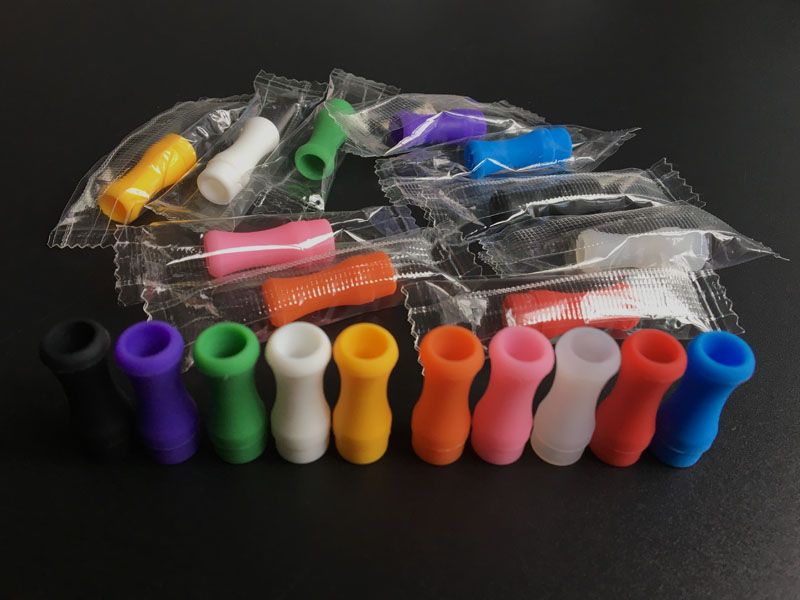 Individually Package Disposable Mouthpiece Cover Silicone Drip Tips 510