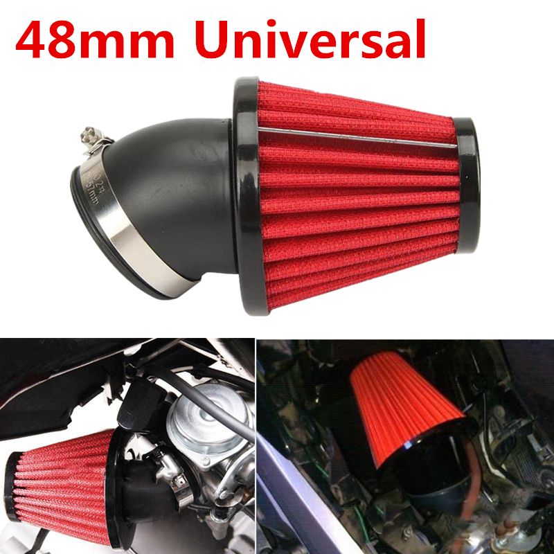 2020 Universal Motorcycle Air Filter With 48mm Engine Inlet From