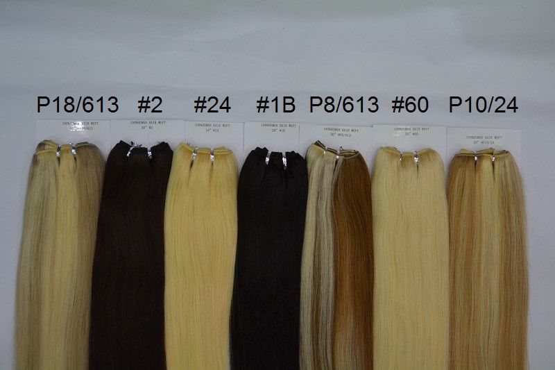 Straight Hair Weft 100 Human Hair Extensions P27 613 P8 613 P10 24