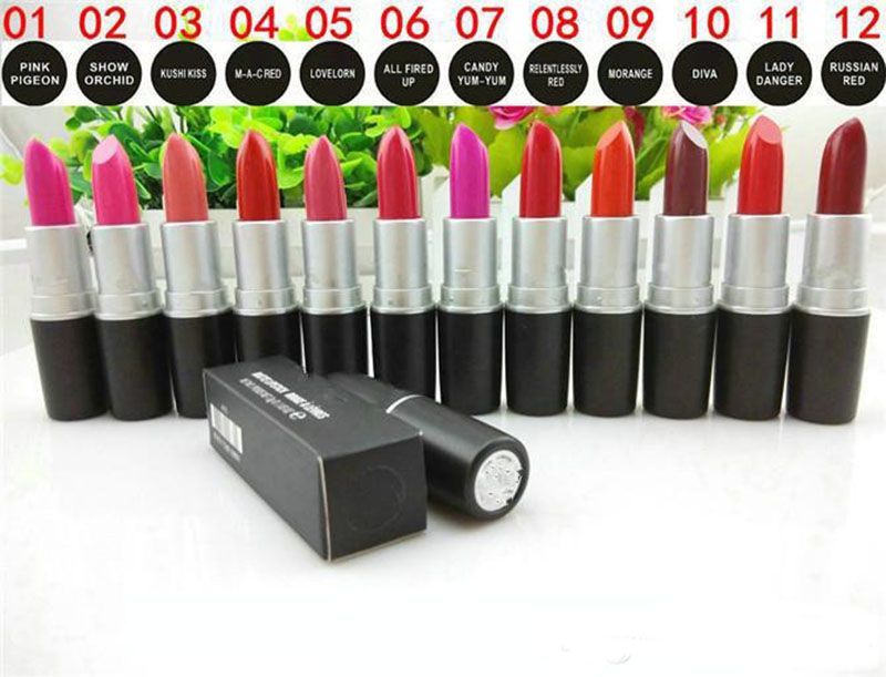 New Ma Lipsticks C Matte Lip Sticks Black Silver Bullet Luster