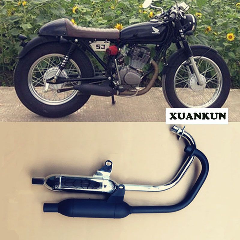2019 CG125 Motorcycle Retro Retrofit Exhaust Pipe / Back Pressure Pipe