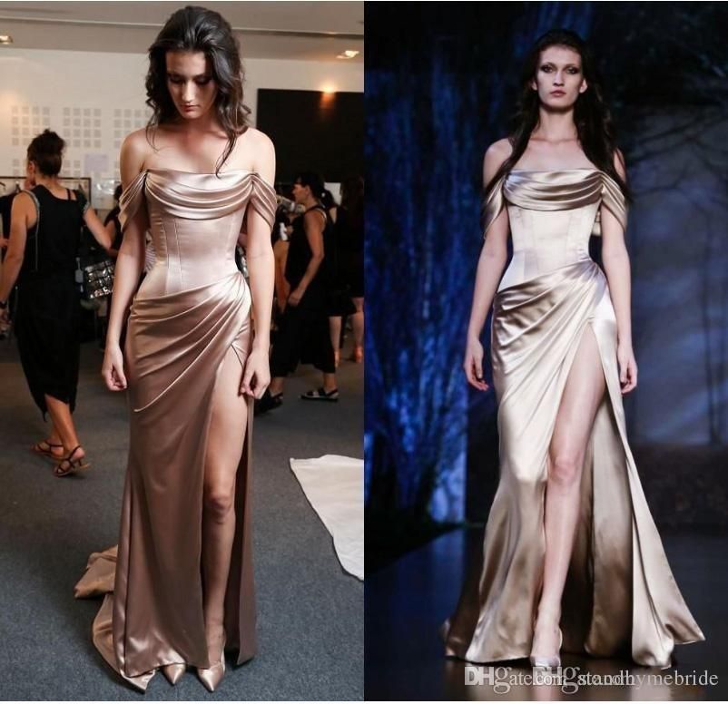 ralph and russo gold dress