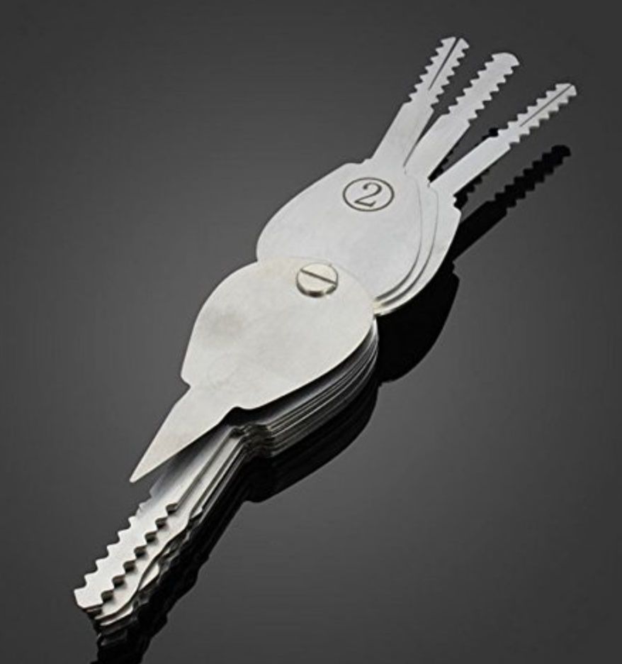 2020 Double Sided Padlock Picks Door Lock Opener Locksmith Tool From