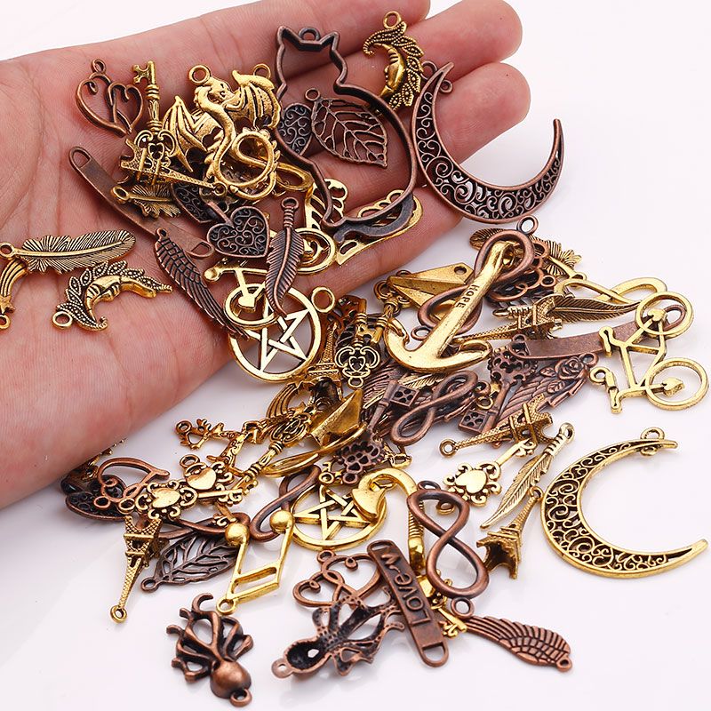 Wholesale Metal Mixed Charms for Jewelry Making DIY Handmade Crafts