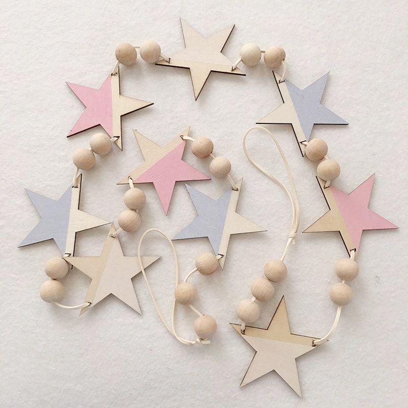 Wooden Star Wall Decor 2017 ns beautiful star wooden beads wall decorations baby kids Wooden Star Wall Decor 2017 ns beautiful star wooden beads wall decorations baby kids