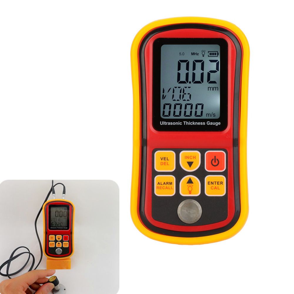 2019 Digital Ultrasonic Thickness Gauge Depth Gauge Sound Velocity Meter Measuring Range 1.00