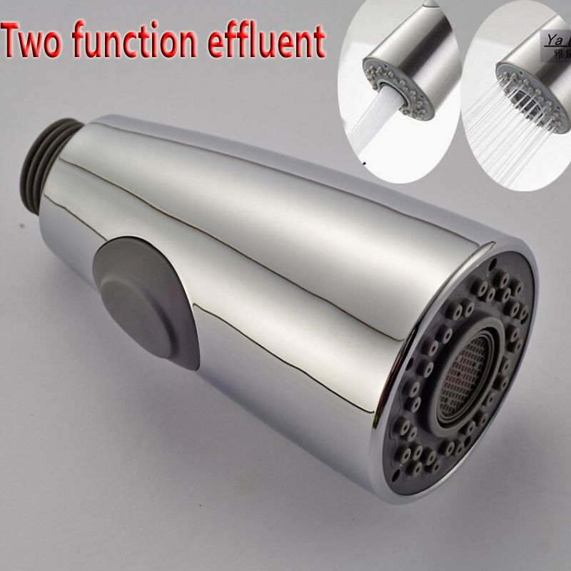 Dual Sprayer Nozzle Kitchen Spout Head Chrome Finished Replace Spout