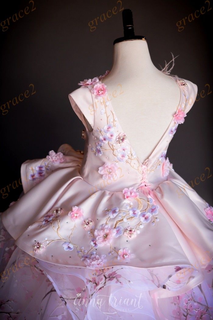 cherry blossom flower girl dress