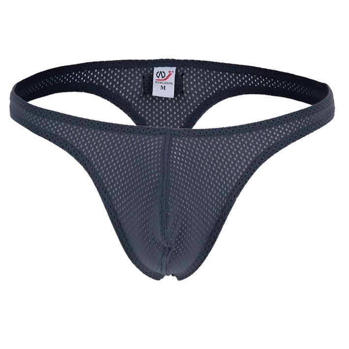 2019 High Quality Elastic Mens Thong Mesh Underwear Breath Male Sexy G ...