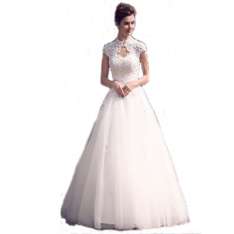 discount new brand corset back a line bridal dress cap sleeve luxury