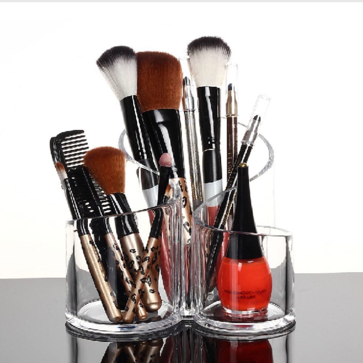 2019 Acrylic Makeup Brush Organiser Cosmetic Holder Makeup Display Rack