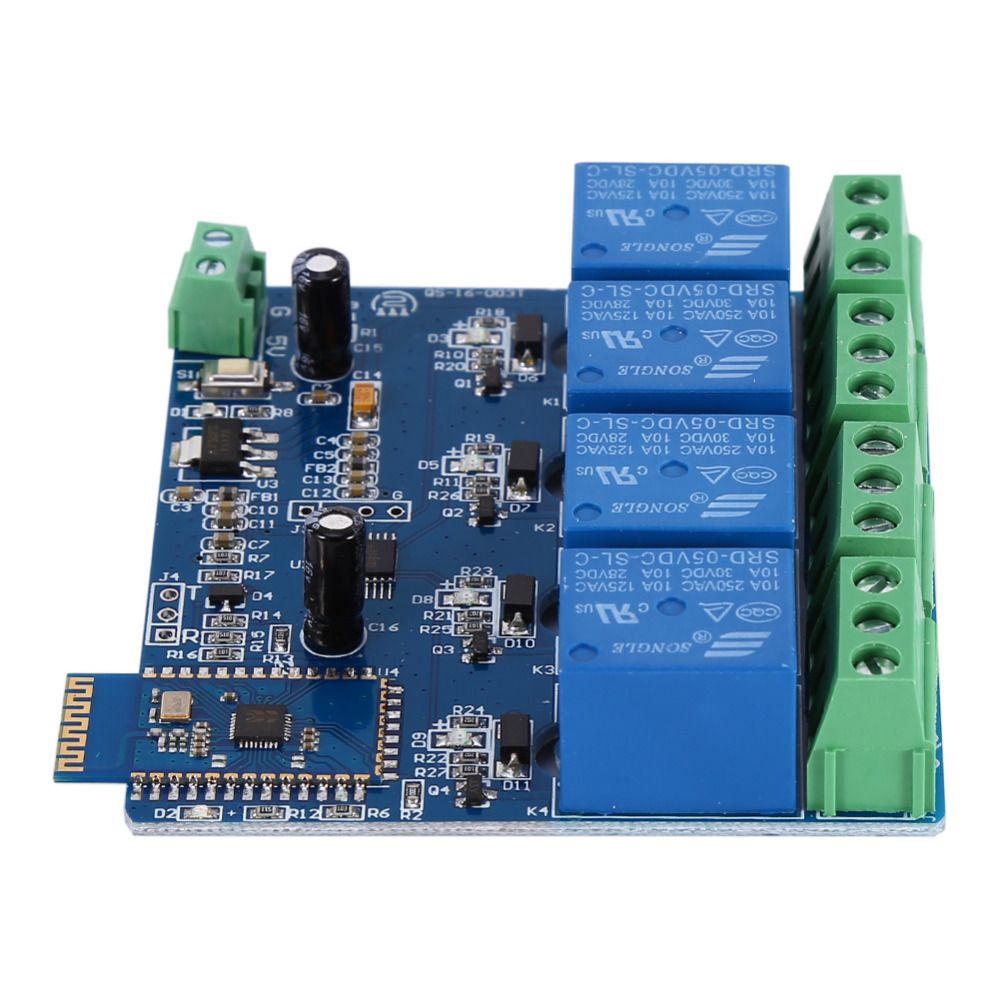 5V 4Ch Bluetooth Relay Android APP Mobile Remote Control Switch Motor
