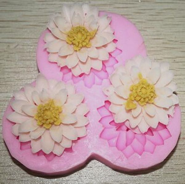Acheter Trois Fleurs De Lotus Blanches Fondant Gateau Cookies Au Chocolat Sugarcraft Moule Cutter Moule En Silicone Cuire Outils Diy Vente Chaude De 41 9 Du Party Life Fr Dhgate Com