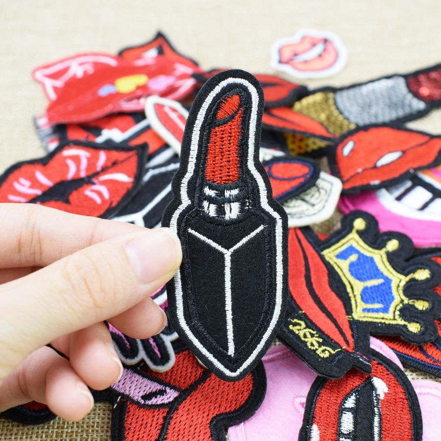 10 pcs Random Diy Lips kiss teeth patches for