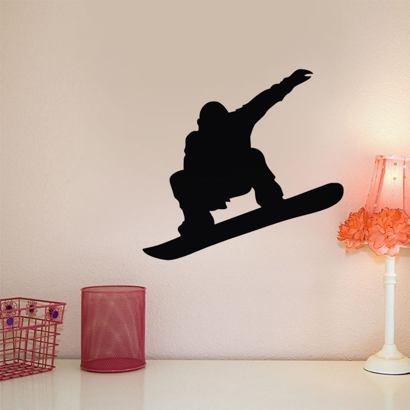Snowboard Wall Decals Vinyl Adhesive Stickers Nursery Home Decor Wall