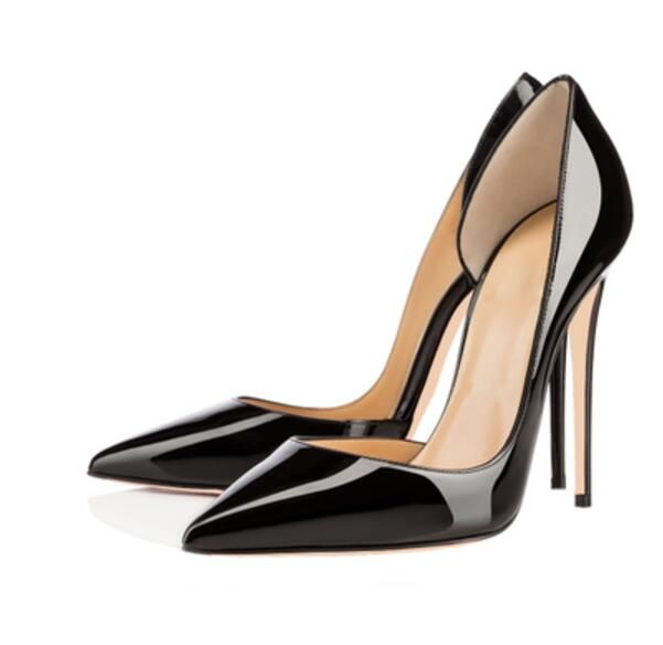 Acquistare 2017 Scarpe A Punta Tacco Alto Partito Aperto Aperto Scarpe In  Pelle Pompe Donna Pelle Verniciata Pompe Sexy Abito Nero Scarpe Tacco Tacco  12 Cm Economico | Consegna Veloce E Qualità | It.Dhgate