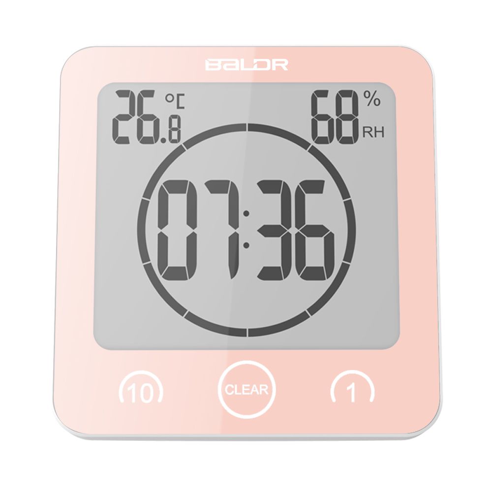 new digital waterproof shower wall stand clock humidity temperature 1 minute clock