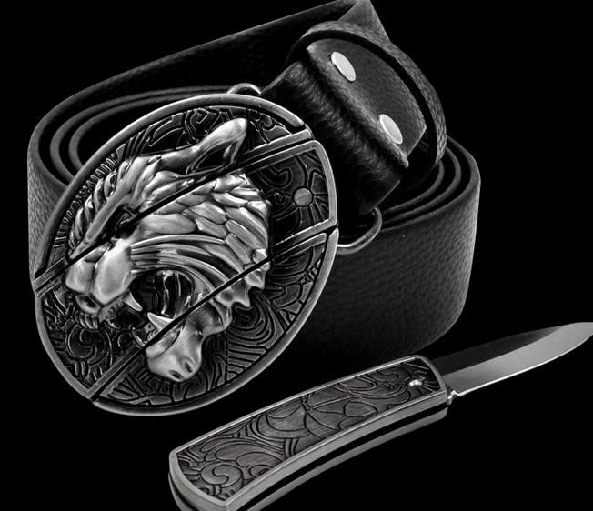 Fashion Designer Personality Smooth Belts Buckle Men And Students Take 