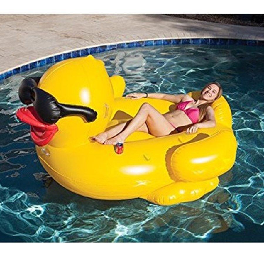 yellow inflatable pool