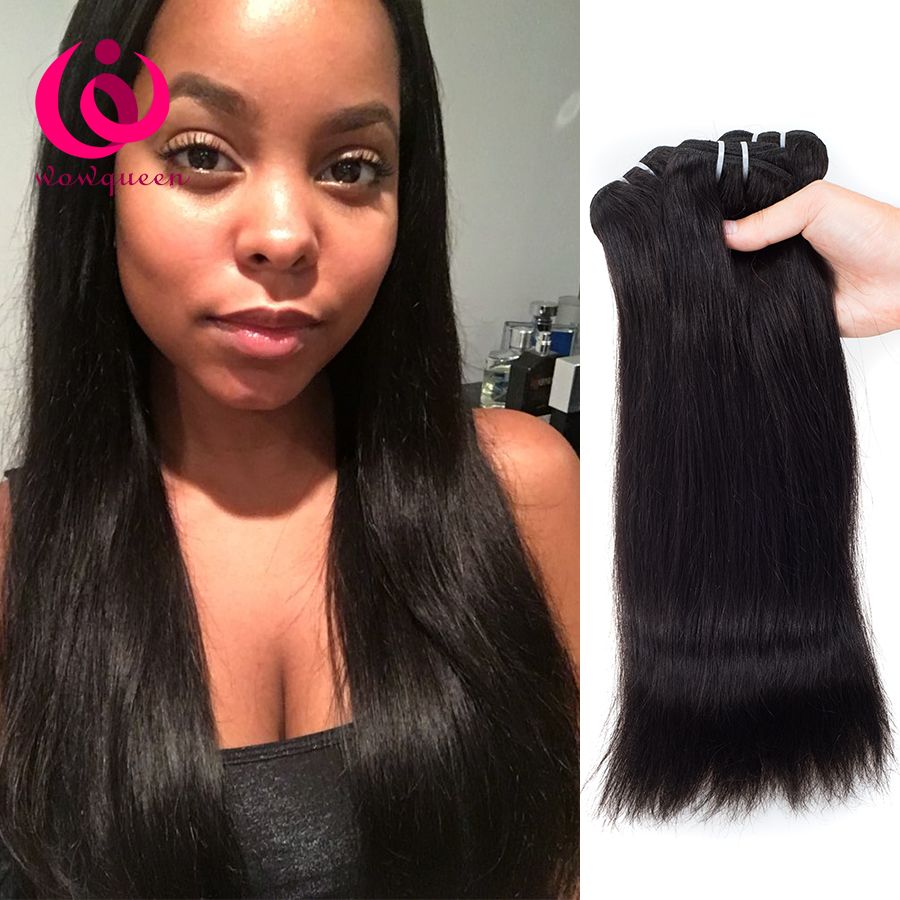 Brazilian Virgin Hair Straight Human Hair Bundles Weave Grade 8a