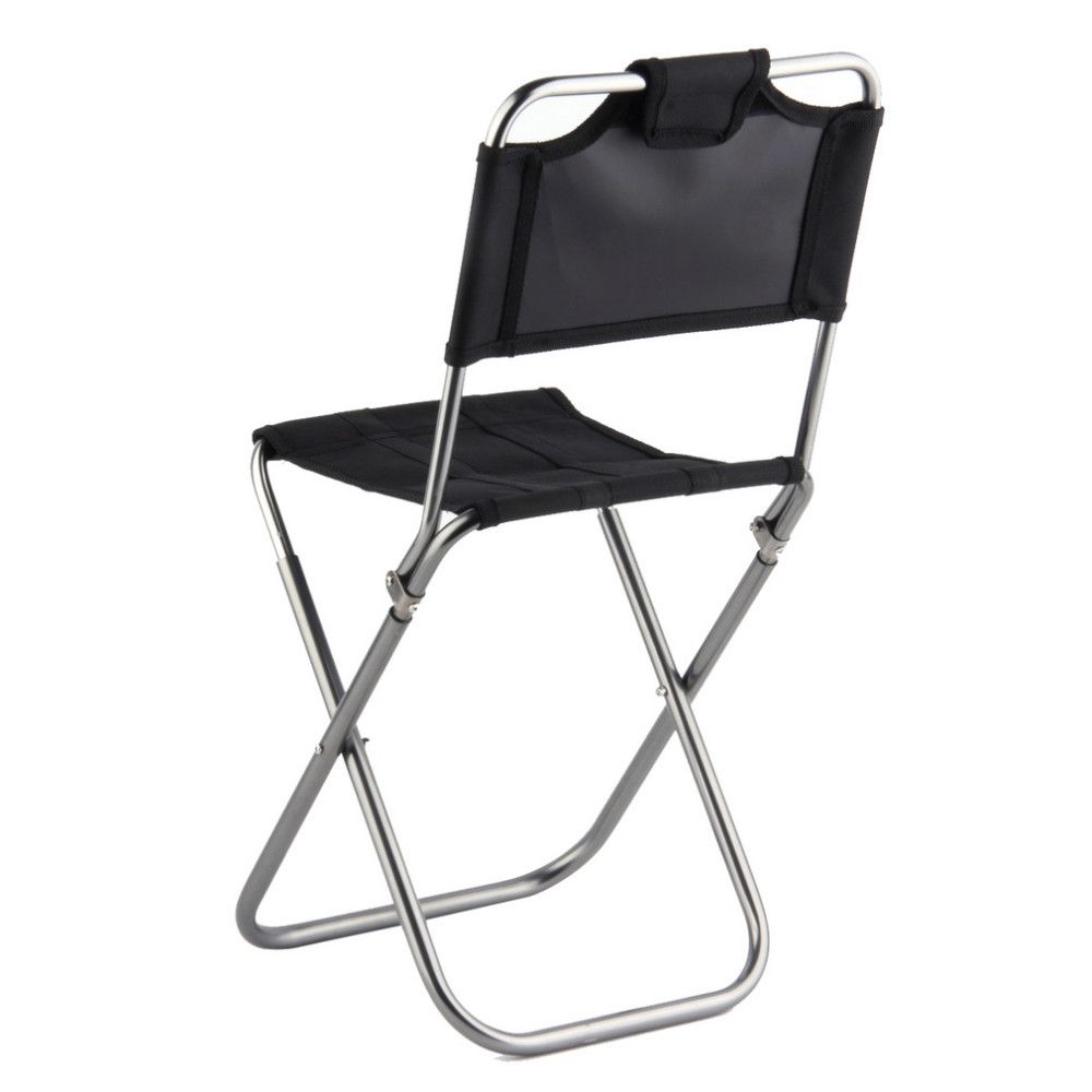 Js 003a Portable Folding Outdoor Fishing Camping Chair Aluminum Js 003a Portable Folding Outdoor Fishing Camping Chair Aluminum Oxford Cloth With Backrest Carry Bag Black Whole Patio Garden Furniture