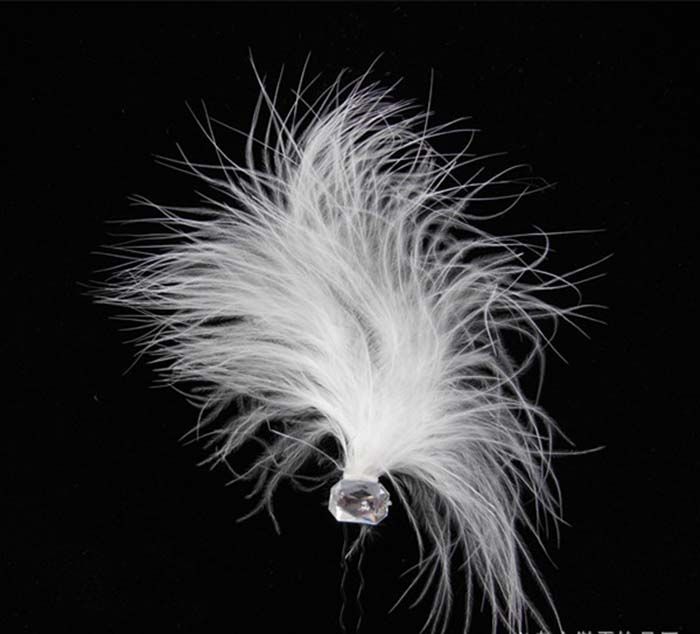 Wholesale Cheap Bridal Wedding Hair Accessories White Feather Hair