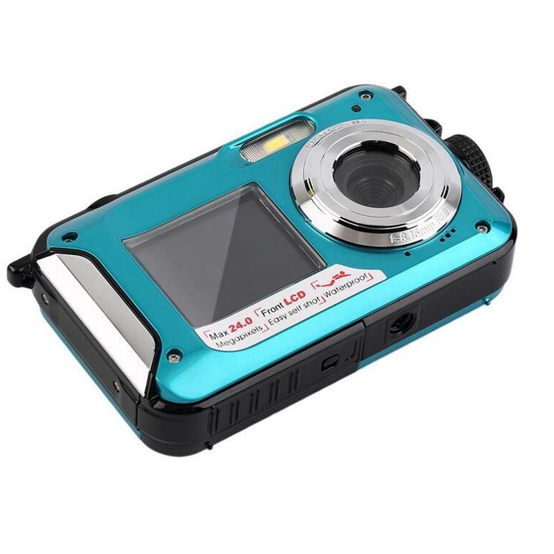 2.7" inch Double Dual TFT Screen Waterproof Digital Camera Max 24MP 1080P DV 16x Digital Zoom Camcorder