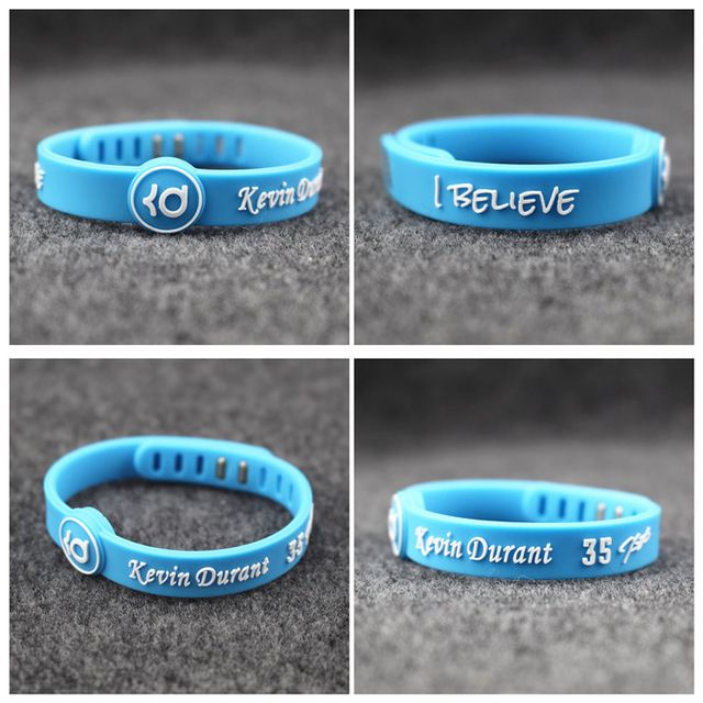 basketball player kevin durant silicone bracelet china adjustable