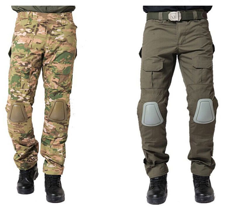 2019 Urban Tactical Pants With Knee Pads Removable Men'S Airsoft ...