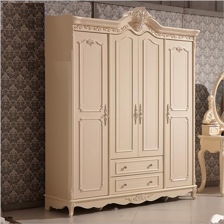 Hot Selling New Arrival Four Door Wardrobe Modern European Whole
