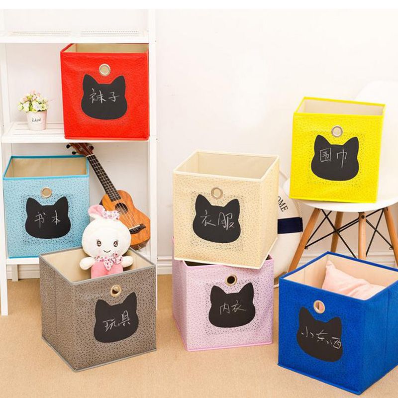 Compre Organizador Grabable Caja De Almacenamiento Para El Hogar Cubos