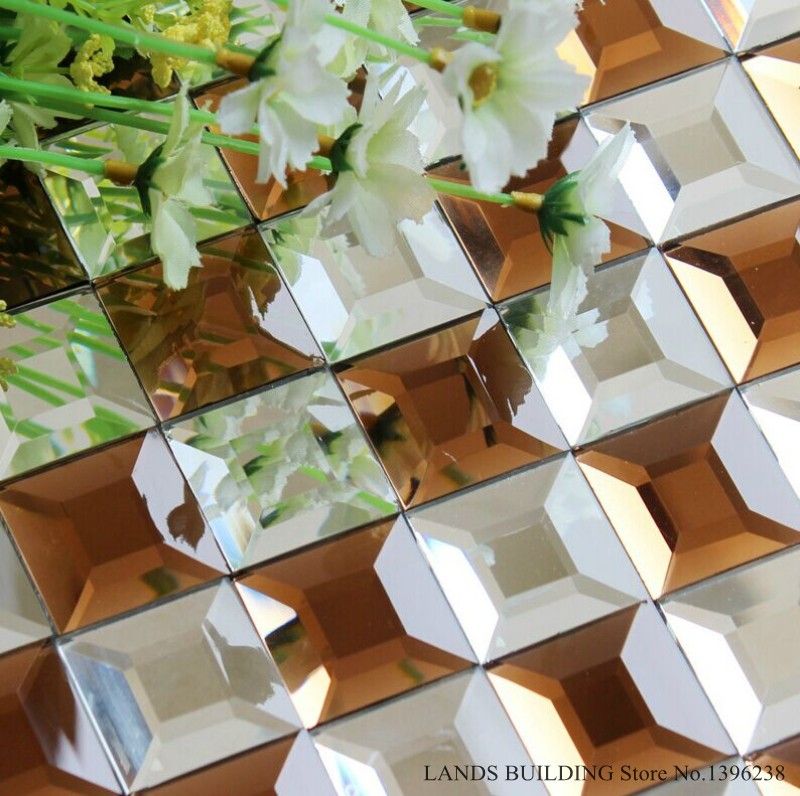 2018 Mixed Color 5edges Beveled Crystal Diamond Shining Mirror Glass 2018 Mixed Color 5edges Beveled Crystal Diamond Shining Mirror Glass Mosaic Tiles For Wall Ktv Display Cabinet Diy Decor Colors Optional Lsmr14 From