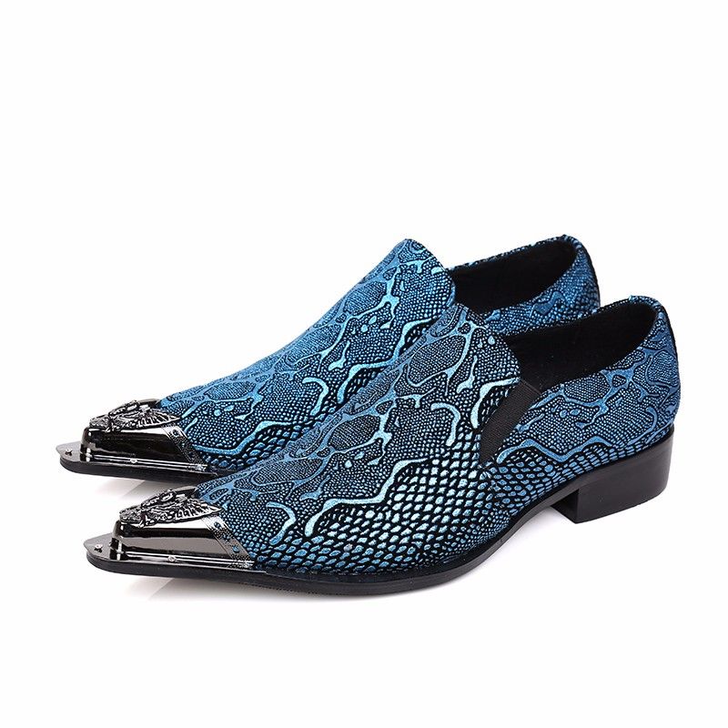 mens blue prom shoes