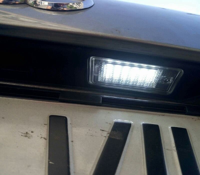 audi a3 led number plate lights