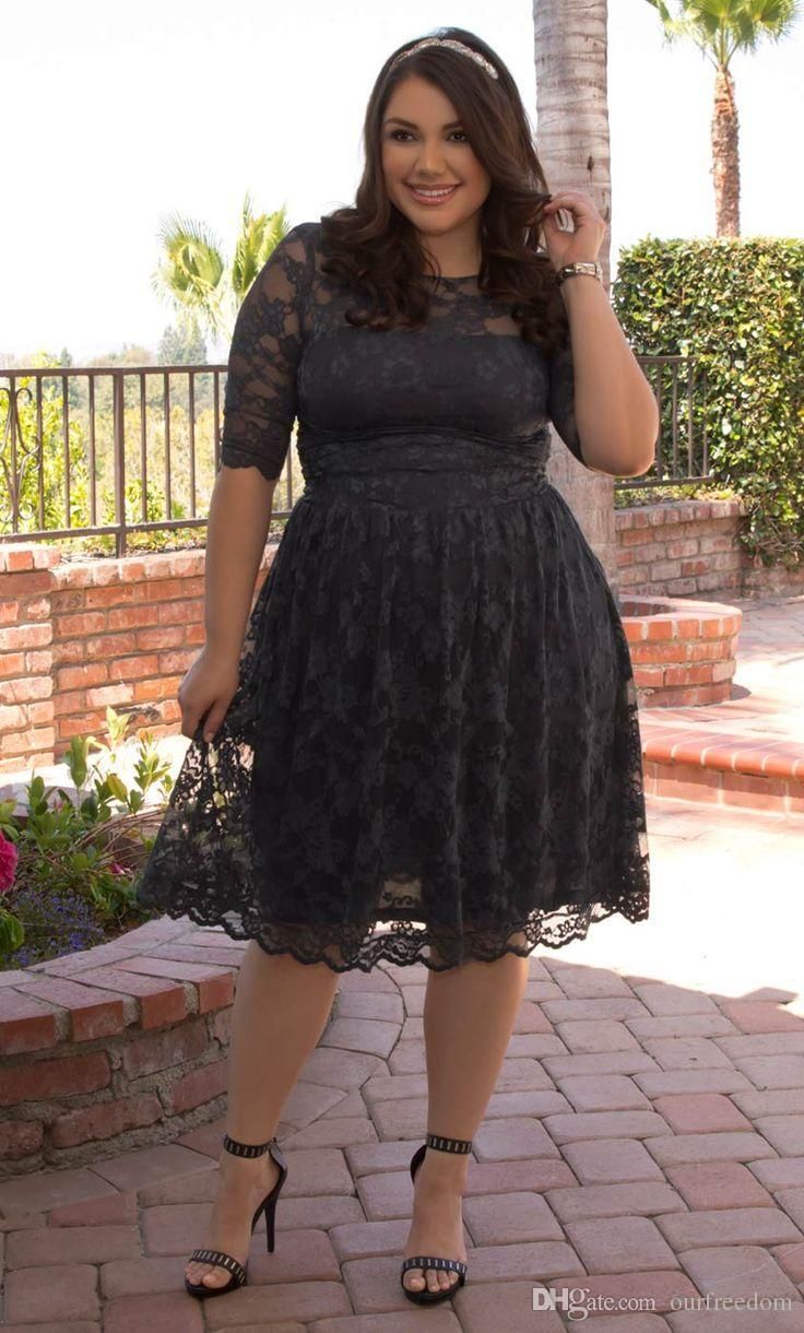 black semi formal dresses knee length