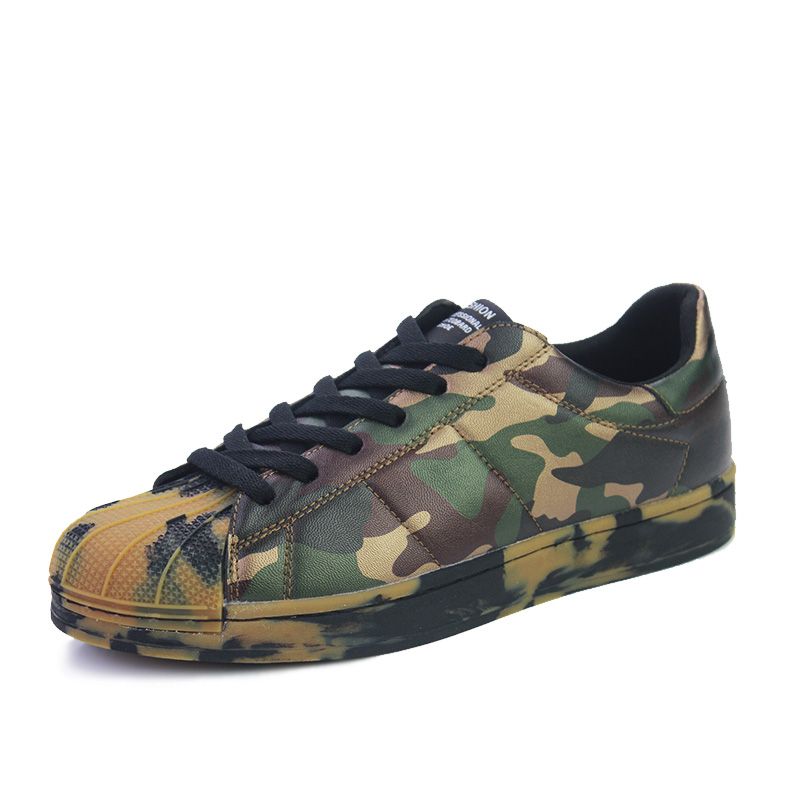 BEKETHIA Camouflage Brand Men Loafers Fashion Genuine Leather Slip On ...