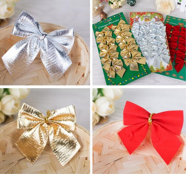 christmas tree decoration bow articles pendant small bow ornament for christmas party tree hanging red gold silver available little girl hair accessories - Christmas Decorations Bows christmas tree decoration bow articles pendant small bow ornament for christmas party tree hanging red gold silver available little girl hair accessories - Christmas Decorations Bows