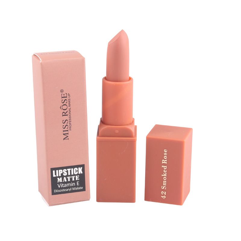Acheter 8 Couleurs Miss Rose Inodore Rouge à Lèvres Mat Avec Tube Carré Vitamine E Rouge à Lèvres Hydratant La Femme Enceinte Peut Lutiliser Aussi De