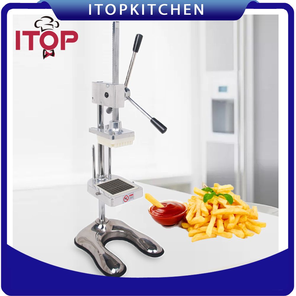 Manual Cutter French Fries Machine Potato Cutter Chips +3 Stainless Steel Blades Fruit And Vegetable Making Machine French Fry Cutter Vegetable Cutter ...
