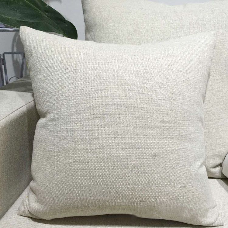 Sublimation Pillow Case Blanks Polyester Home Decorative Linen Throw