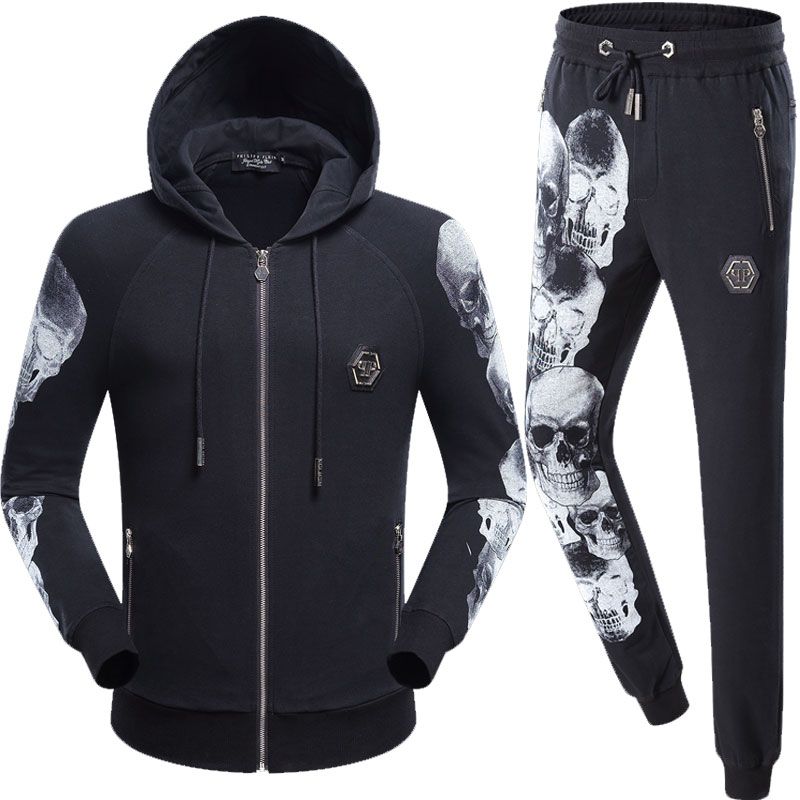 Acquistare Philipp Plein Brand Tuta Da Ginnastica Uomo Giacche Uomo Felpe  Con Cappuccio Felpe Con Cappuccio Sportivo Tute Sportive Abbigliamento  Sportivo Uomo Jogger Set Maschio PP Boys Economico | Consegna Veloce E