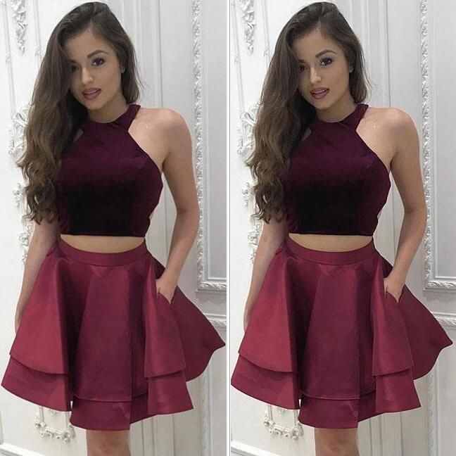 two piece mini dress