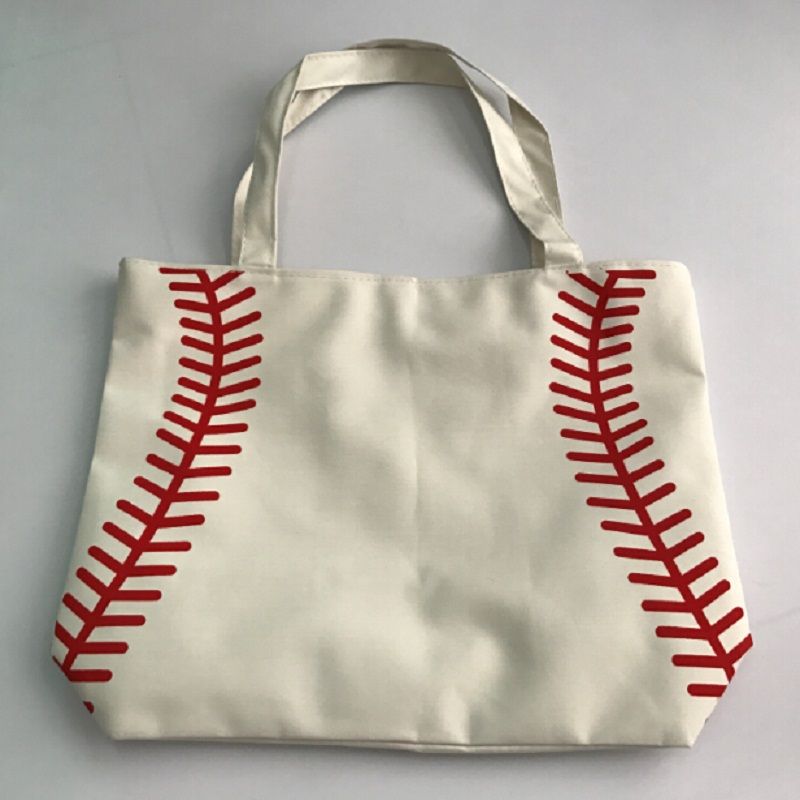 New In Stock Small Baseball Cycling Lady Canvas Bag Shoulder Bag Women&#39;S Handbag Cute Canva Tote ...